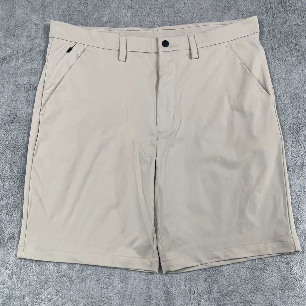 Stylus Chino Golf Shorts Mens 38 Tennis Beige Preppy